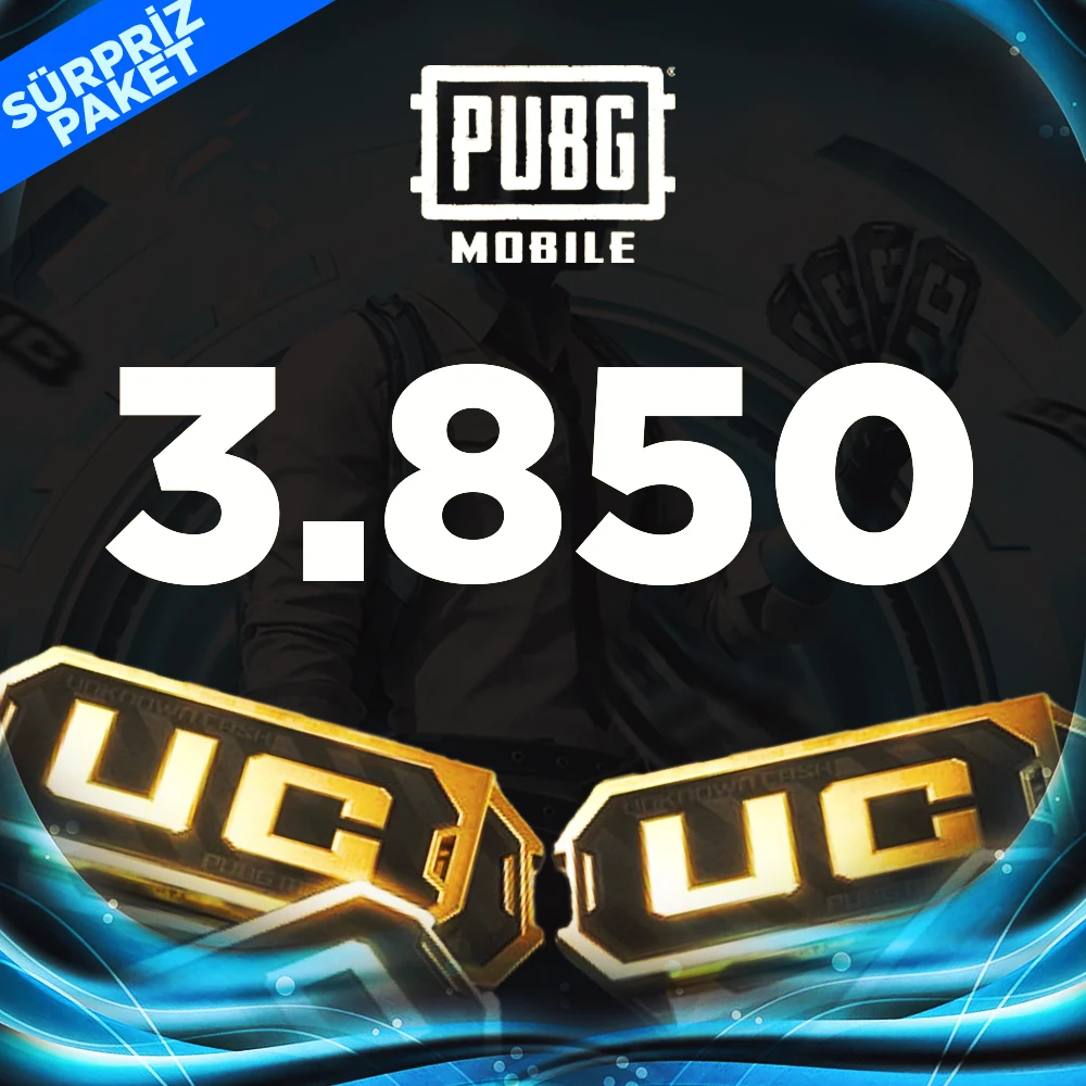 Pubg Mobile 3850 UC (TR-Global) Sürpriz Paket